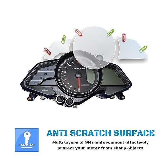 PULSAR NS & RS 200, AS 150 & 200 BIKES+18 INCH SCREEN PROTECTOR PRISM GUARD - Image 2