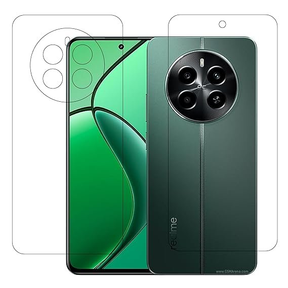 Mobile Front And Back Screen Protector Compatible With Realme 12 4G 9h Protective (Flexible Screen Protector)