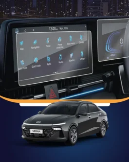 HYUNDAI VERNA 2023 SX(O) INFOTAINMENT SYSTEM (10.25″ INCH) & DIGITAL INSTRUMENT CLUSTER SYSTEM SCREEN PROTECTOR PRISM GUARD
