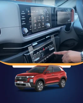 HYUNDAI CRETA FACELIFT 8 INCH (2024) INFOTAINMENT AND CLUSTER (EX) WITH AC PANEL SCREEN PROTECTOR PRISM GUARD