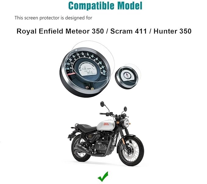 ROYAL SUPER METEOR 350 SCREEN PROTECTOR PRISM GUARD - Image 3