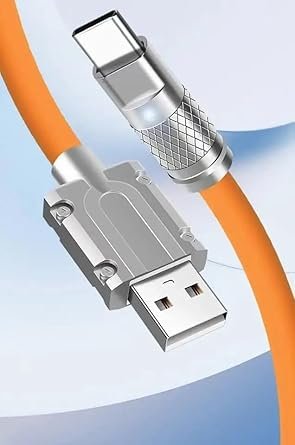 FAST CHARGING CABLES WITH 3 PORTS IN 1 PORTS MULTI PIN CHARGING CABLE TO CHARGE DEVICE WITH LIGHTENING,TYPE C, MICRO USB PORT-1.2 MTR PRISM GUARD - Image 3