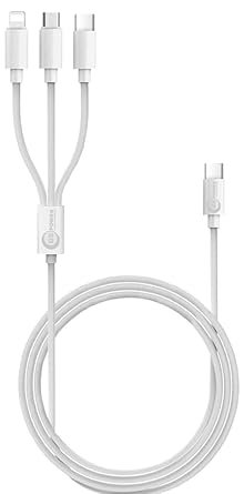 MULTI CHARGING CABLE UNIVERSAL 3 IN 1 MULTIPLE PRISM GUARD (WHITE) - Image 5