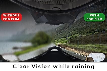 HELMET VISOR ANTI FOG PROTECTIVE FLIM PRISM GUARD - Image 4