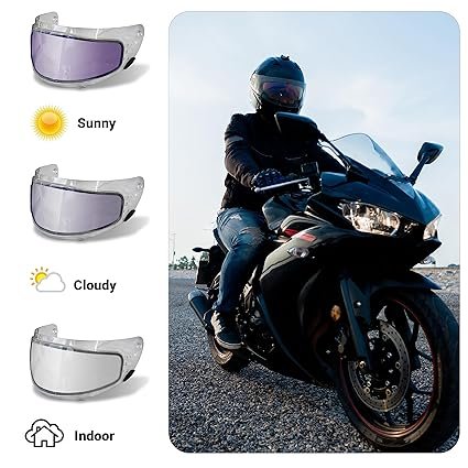 HELMET VISOR ANTI FOG PROTECTIVE FLIM PRISM GUARD - Image 3
