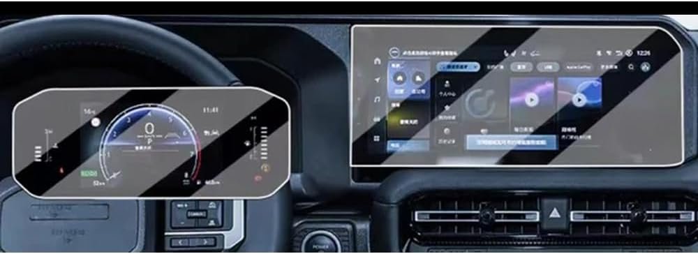 TOYOTA LAND CRUISER PRADO (2024) CAR GPS NAVIGATION AND DASHBOARD SCREEN PROTECTOR PRISM GUARD