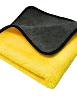 EXTRA THICK PLUSH 500 GSM LINT-FREE TOWEL(40CM X60 CM),MICROFIBER FOR CAR CLEANING TOWEL  PRISM GUARD (PACK OF 2)
