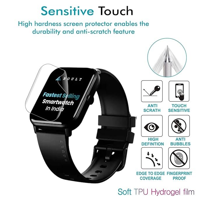 COMPAT BOULT DRIFT SMARTWATCH SCREEN PROTECTOR PRISM GUARD - Image 9