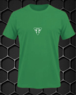 TRIUMPH MEN’S SHORT SLEEVE GREEN RIDING T-SHIRT PRISM GUARD(L,XL)